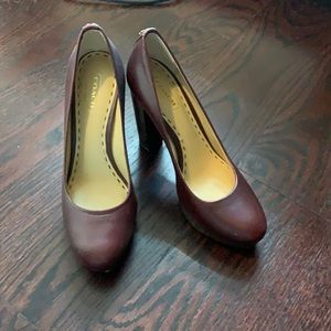 Coach brown pumps
